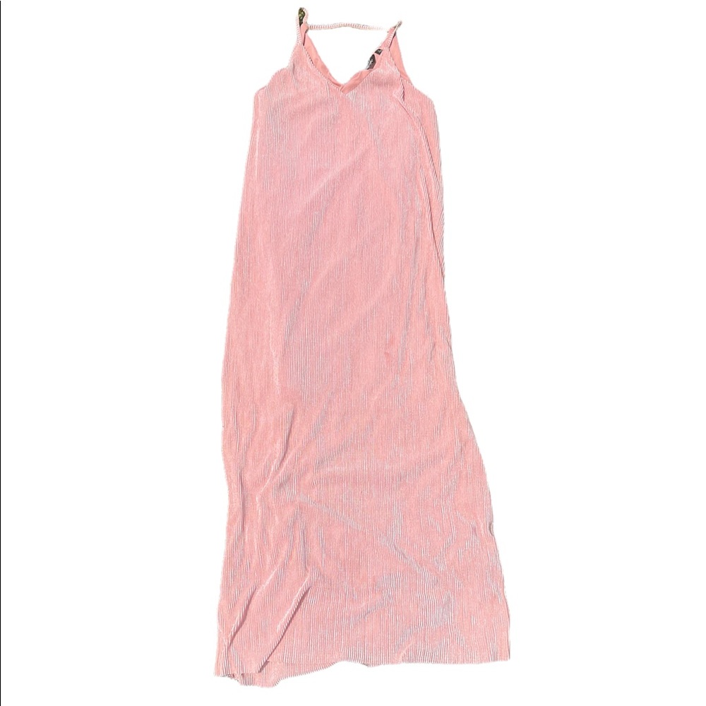 Pink midi dress